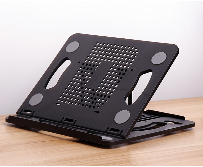 The new cross-border desktop laptop stand folds and dissipates heat dissipation with ten levels of adjustment aluminum alloy laptop stand