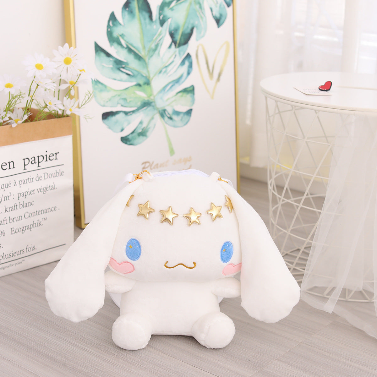 Cute soft cute little white dog doll plush toys wholesale girls' holiday gifts home bedside pillows cushions
