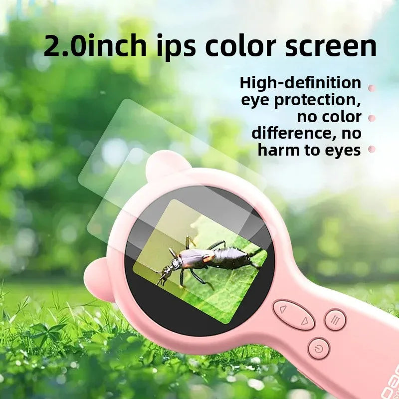 Cross-border popular 200W macro lens, children's microscope, tutoring, learning magnifier, extended extracurricular photography and video