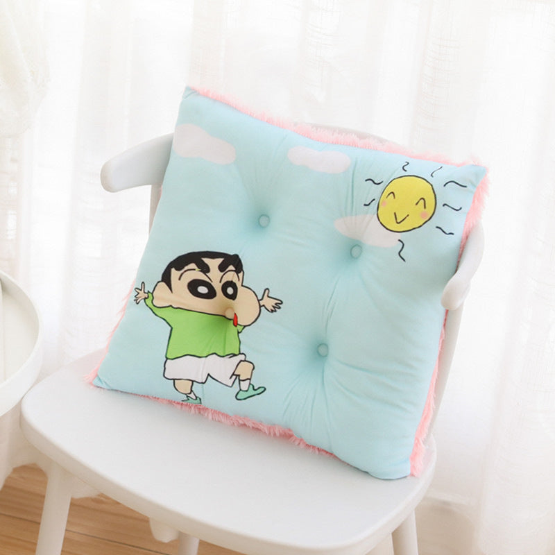 Cartoon crayon, small new cushion can be detachable and washable, student desk, chair cushion, sofa cushion, home tatami mat, butt cushion