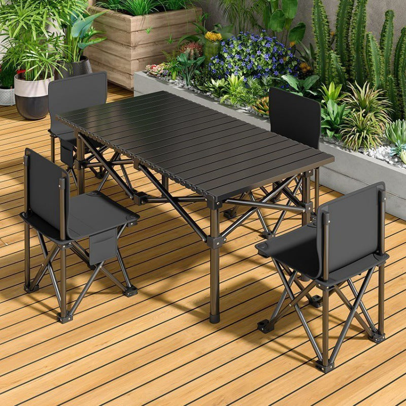 Portable Camping Table and Chair Set - Folding Outdoor Furniture with Bag