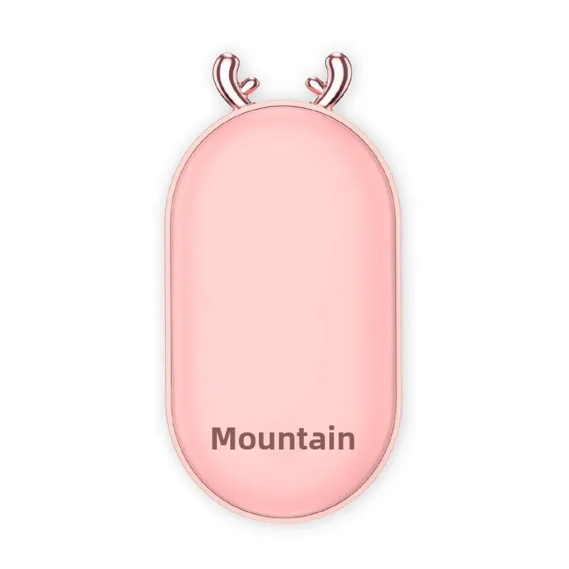 Cross-border new mini cartoon digital display hand warmer 10000 mAh hand warmer 2-in-1 hand warmer charging