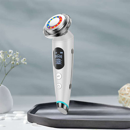 Ultrasound Facial Massager - LED Light Therapy & Microcurrent Skin Device