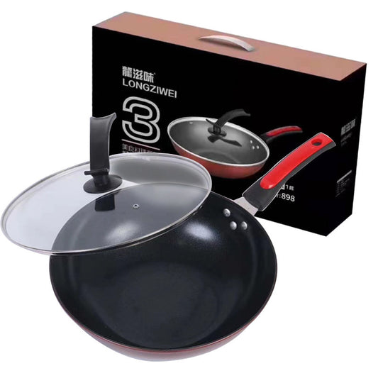 Gift pot set pot non-stick wok, drill skill pot, promotional gift pot, smoke-free non-stick pan wholesale