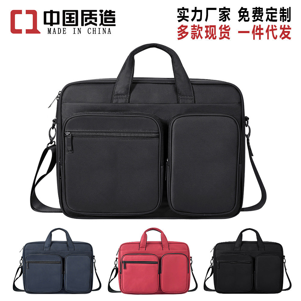 Wholesale Shoulder Laptop Bag Waterproof Briefcase 131415.6 inch Men & Women Can Print Logo