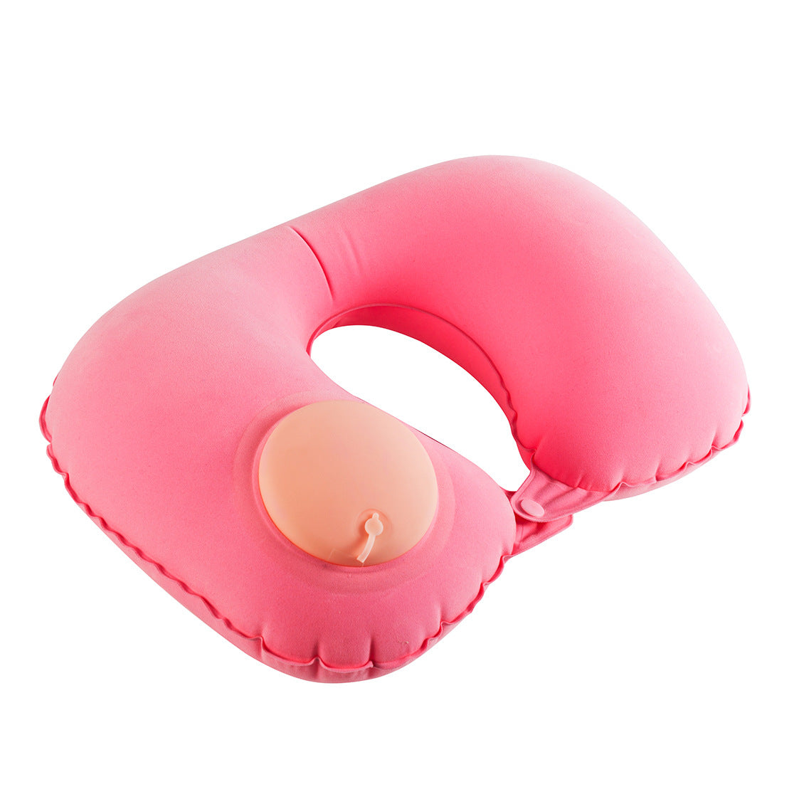 Car neck pillow lumbar support set, neck support pillow for tourist car, lumbar pad, press inflatable flocking U-shaped pillow, car headrest