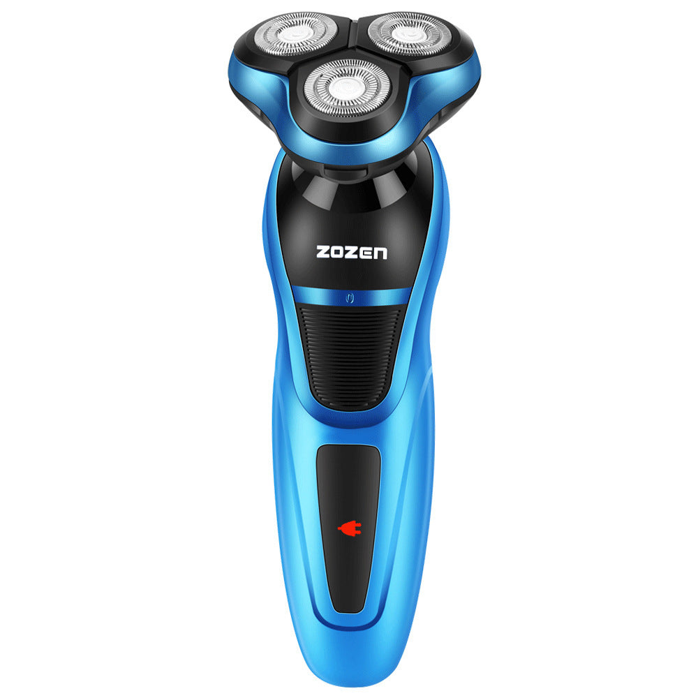 Multi-function electric shaver full body wash, floating rotary, interchangeable three-head design, deep clean shaving