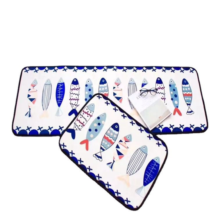 Cartoon home door mat home kitchen absorbent foot mat toilet door bathroom anti slip mat quick dry factory wholesale