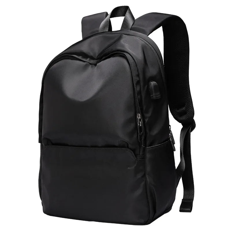 Backpack men's backpack athleisure junior high school student school bag simple youth canvas bag college student fashion trend