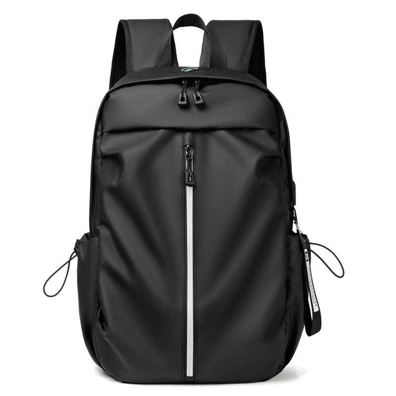 Cross-border film waterproof backpack large capacity student school bag business computer backpack fashion simple men's backpack