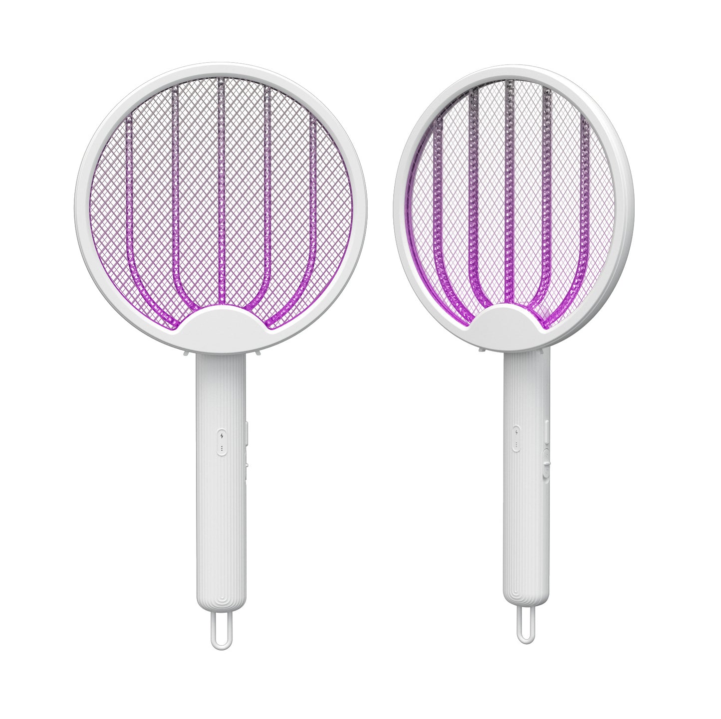 Foldable electric mosquito swatter 2-in-1 with mosquito killer lamp, USB charging fly trap, mosquito killer, wall-mounted gravidtrap, cross-border