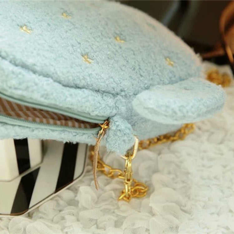 Little Fairy Soft Cute Cactus Pearl Chain Bag Crossbody Bag Girl Coin Purse Plush Mobile Phone Bag Girl Bag Bag