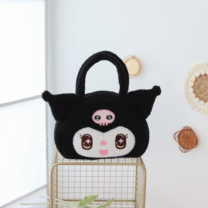 Hot Selling Cartoon Soft Cute One Shoulder Bag Plush Student Handbag Office Worker Storage Women's Large Capacity Crossbody Bag