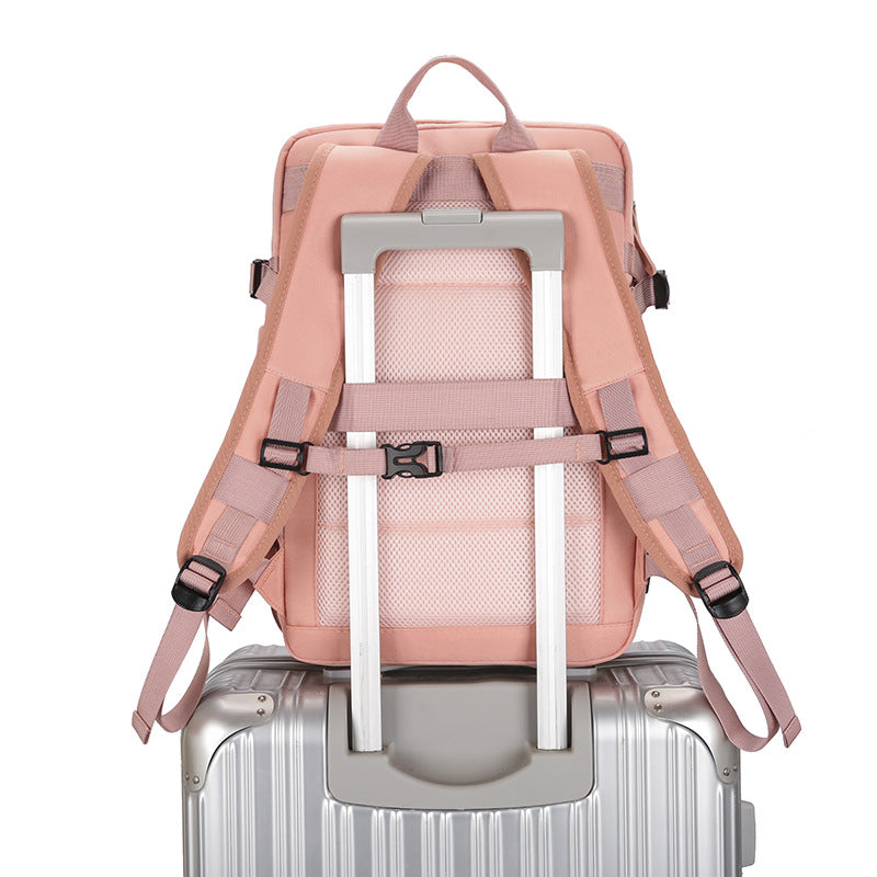 Cross-border travel expansion backpack for men and women with large capacity lightweight multi-functional luggage backpack business commuter computer bag