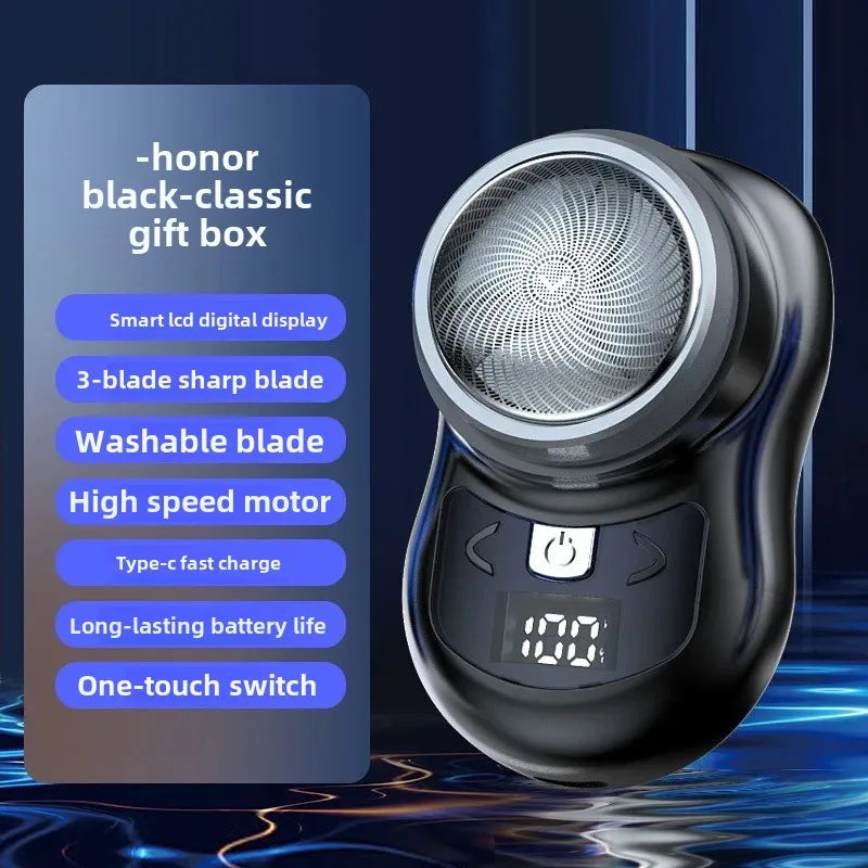 New Electric Shaver Men's Shaver Washable Mini Beard Sharpener Small Portable Rechargeable One Piece Delivery
