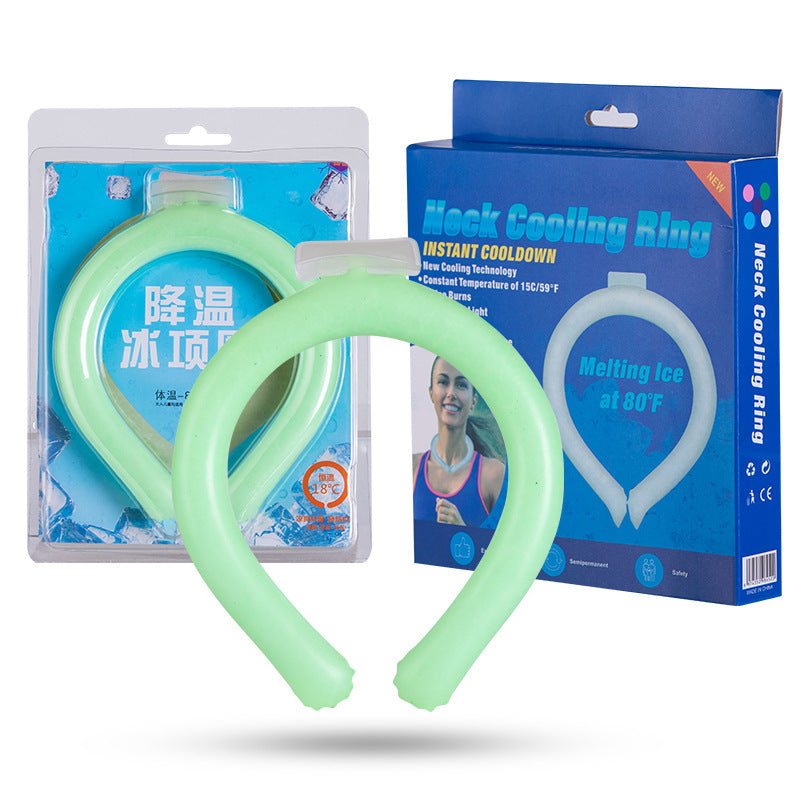 Cold Feeling Cooling Ice Cool Ring Neck Cooling Artifact Relief Heat Stroke Prevention Summer Cool Collar Outdoor Military Training Children