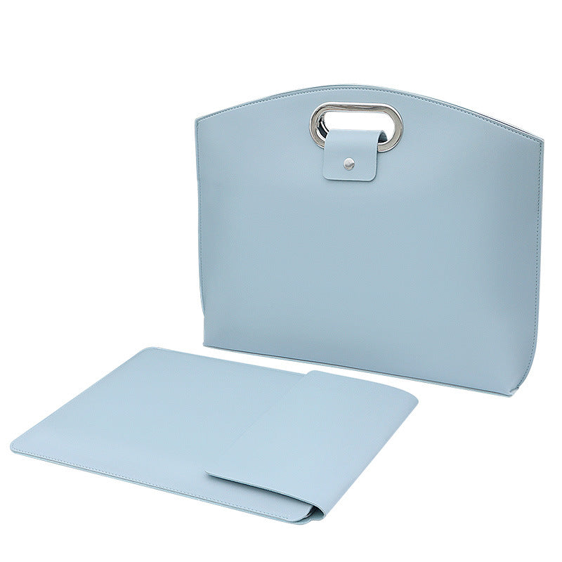 Simple high-quality waterproof laptop bag, trendy fashion large-capacity tote bag, commuter to work briefcase