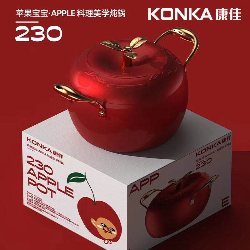 Konka apple casserole, large-capacity cooking pot, soup pot, multi-functional cooking pot, non-stick pan, frying pan, gift pots, pots, pots, pot