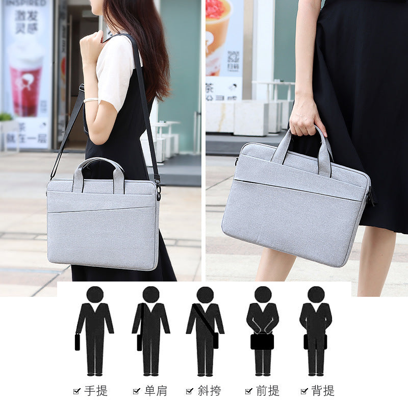 Wholesale Shoulder Laptop Bag Waterproof Briefcase 131415.6 inch Men & Women Can Print Logo