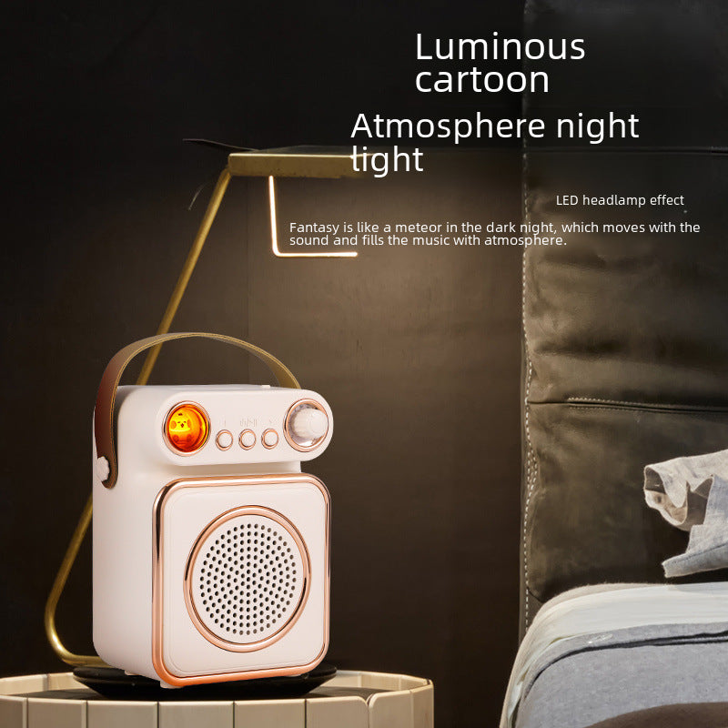 Singing, karaoke, audio, microphone, integrated microphone, home children's wireless microphone, smart bluetooth speaker, retro