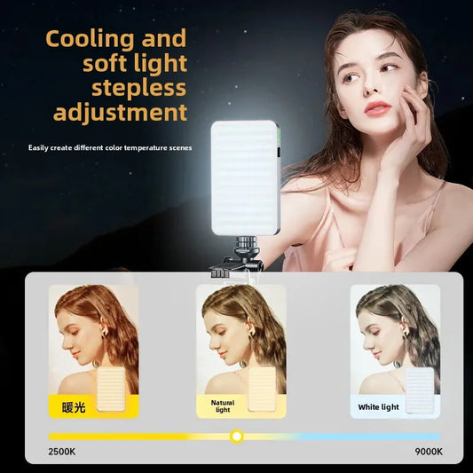 TOKQI mobile phone fill light D10 mini portable pocket light live beauty light photo artifact led fill light