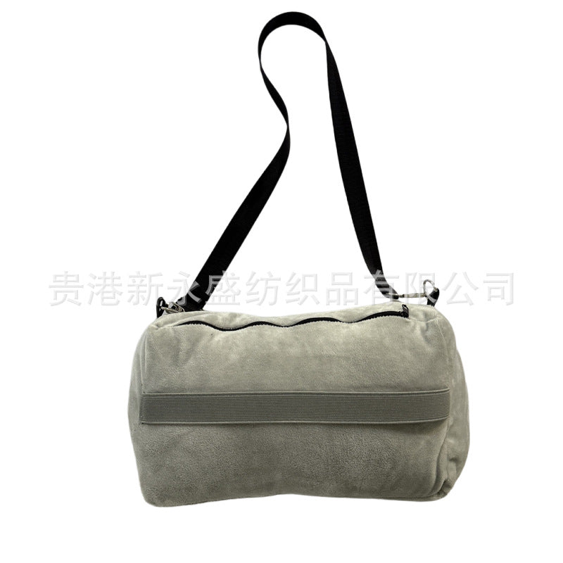 popular travel U-shaped pillows can be filled with clothes, luggage pillowcases, soft plush filled multi-functional pillows