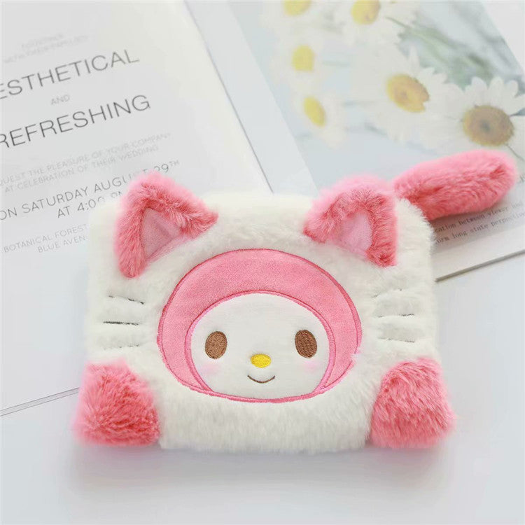Soft and cute, Melody, pudding, dog, storage bag, coin purse, cartoon, transformed, cat, girl, heart, makeup bag, girl