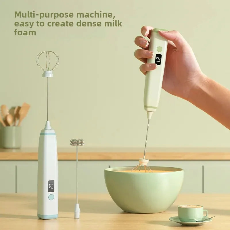 New Milk Frother Home Electric Milk Frother Machine Handheld Whisk, Coffee Wother, Milk Wrea, Milk Whisk