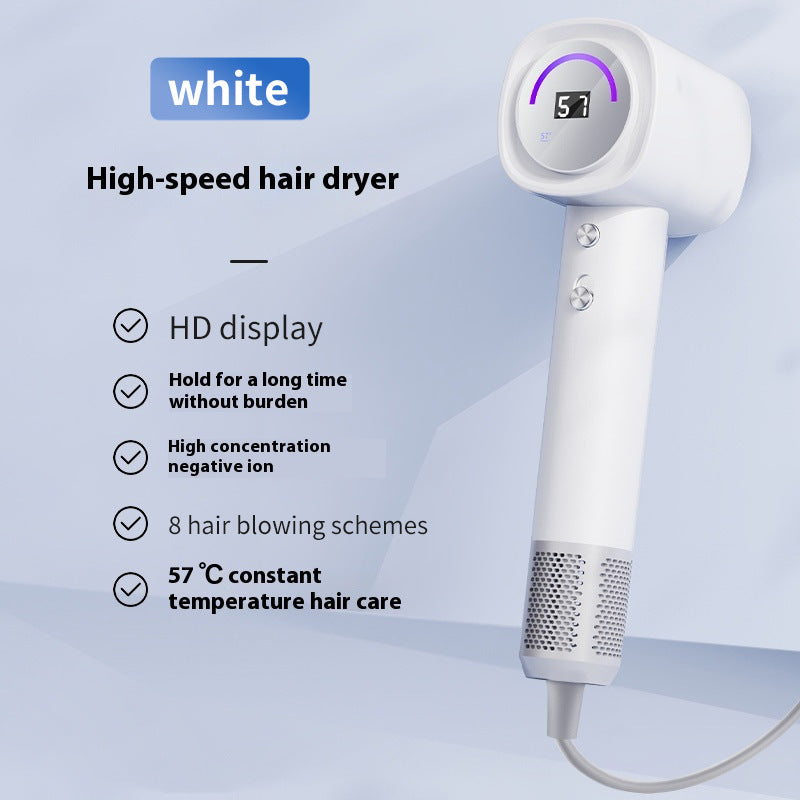 The new hair dryer high-power household negative ion high-speed hair dryer silent constant temperature hair care hair dryer cross-border