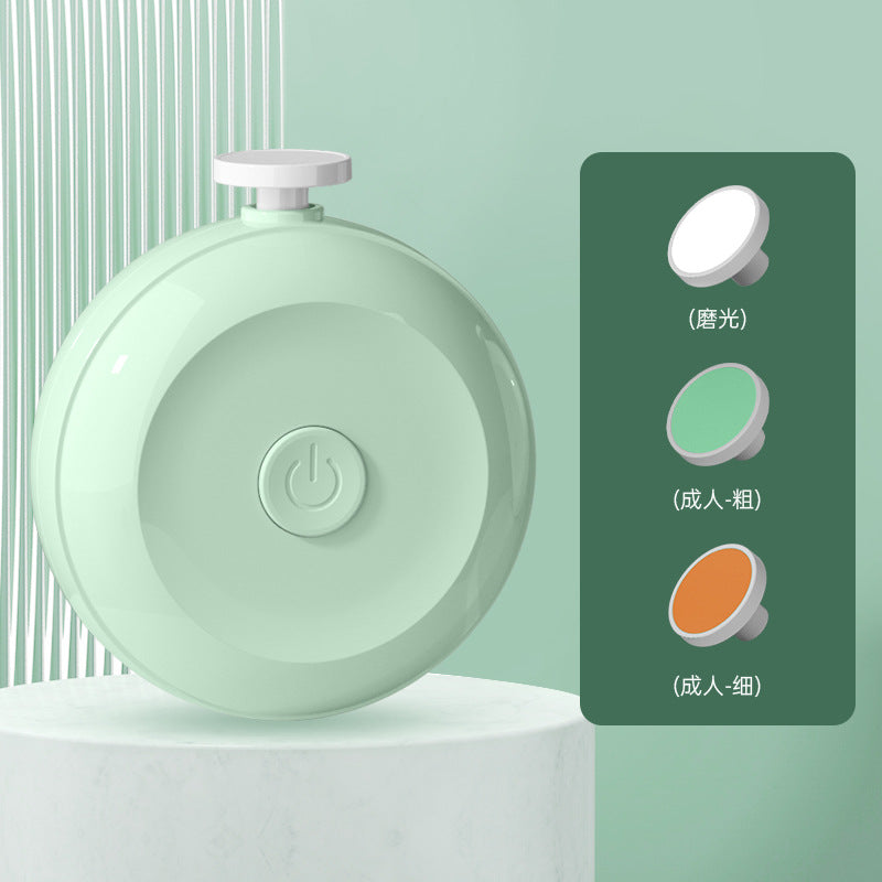 Baby electric nail polisher newborn baby nail clipper polisher anti-clamping mute child care set cross-border