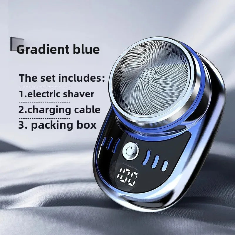 New Electric Shaver Men's Shaver Washable Mini Beard Sharpener Small Portable Rechargeable One Piece Delivery