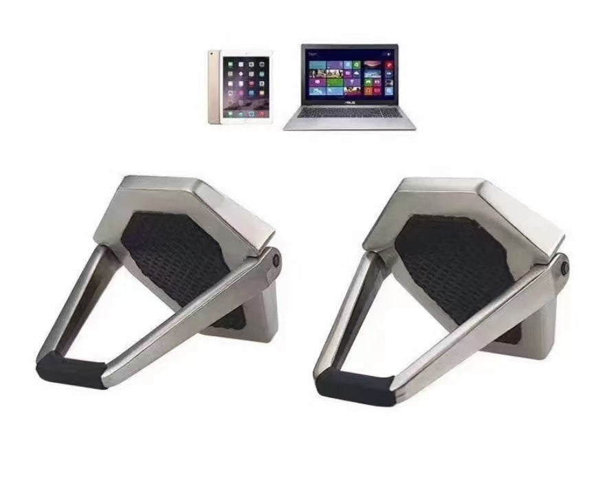 New Computer Stand, Notebook, Shield, Cooling Bracket, Foot Pad, Tabletop, Invisible Heightener, Zinc Alloy Folding