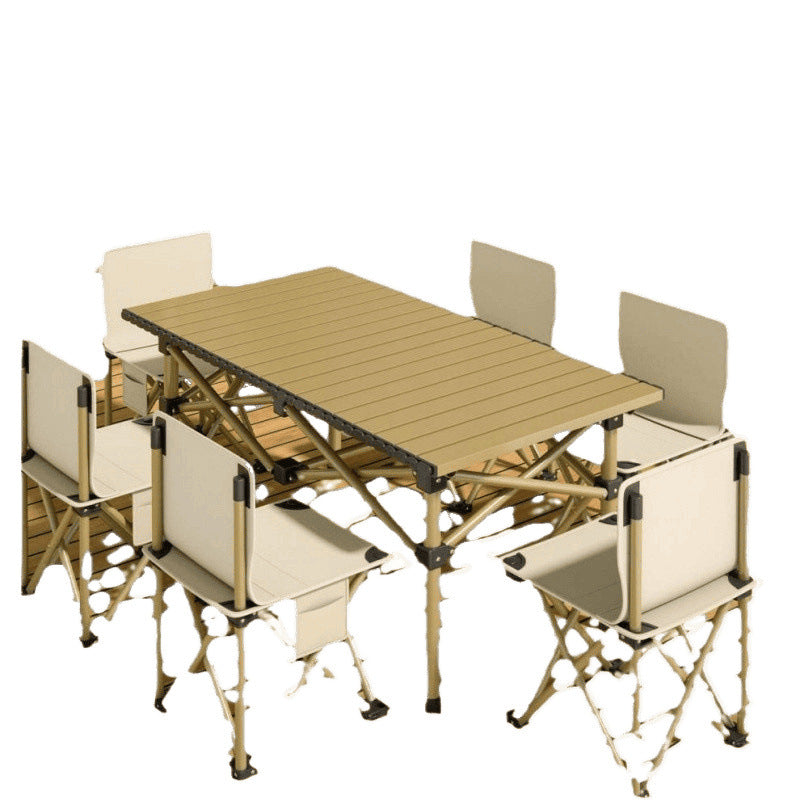 Portable Camping Table and Chair Set - Folding Outdoor Furniture with Bag