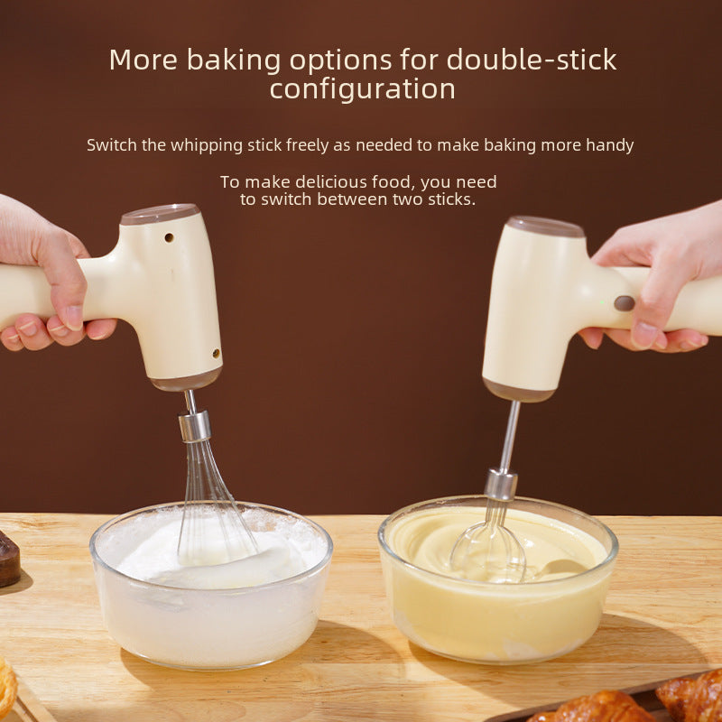 Wireless electric egg beater household mini cream automatic beater cake baking handheld charging mixing machine