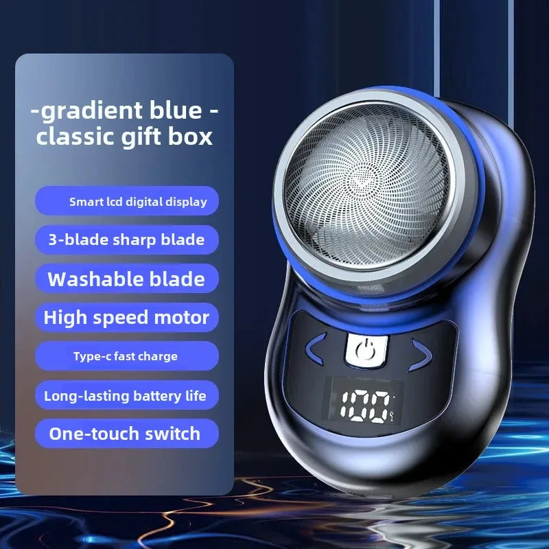 New Electric Shaver Men's Shaver Washable Mini Beard Sharpener Small Portable Rechargeable One Piece Delivery