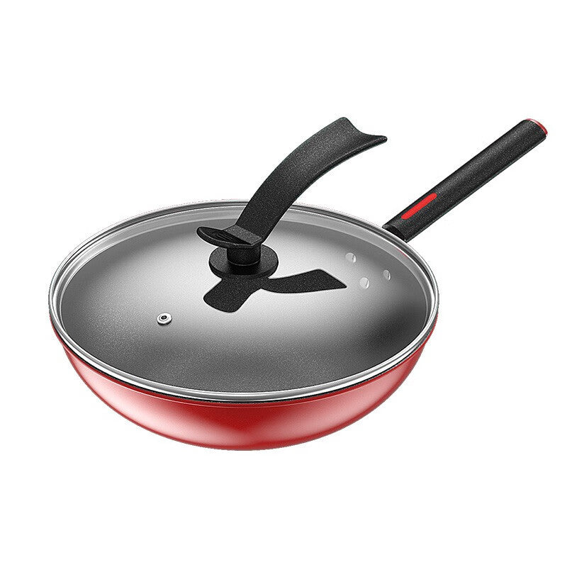 Konka Red Motion China Wok Large Capacity Wok Non-stick Wok Multifunctional Frying Wok Pan Gift Pots and Pans