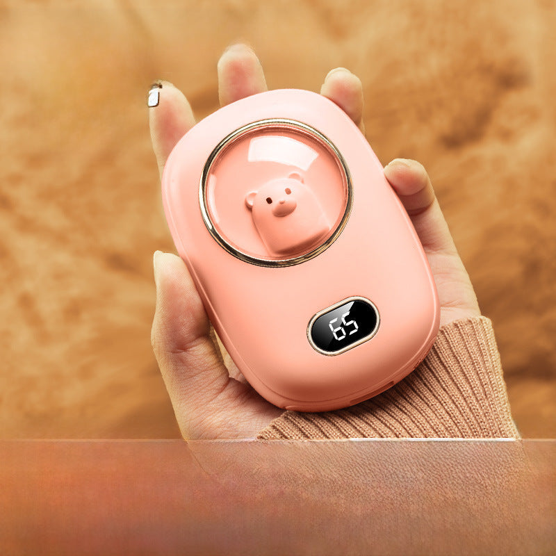 New hand warmer charging digital display temperature control double-sided heating USB charging baby hand warmer gift wholesale