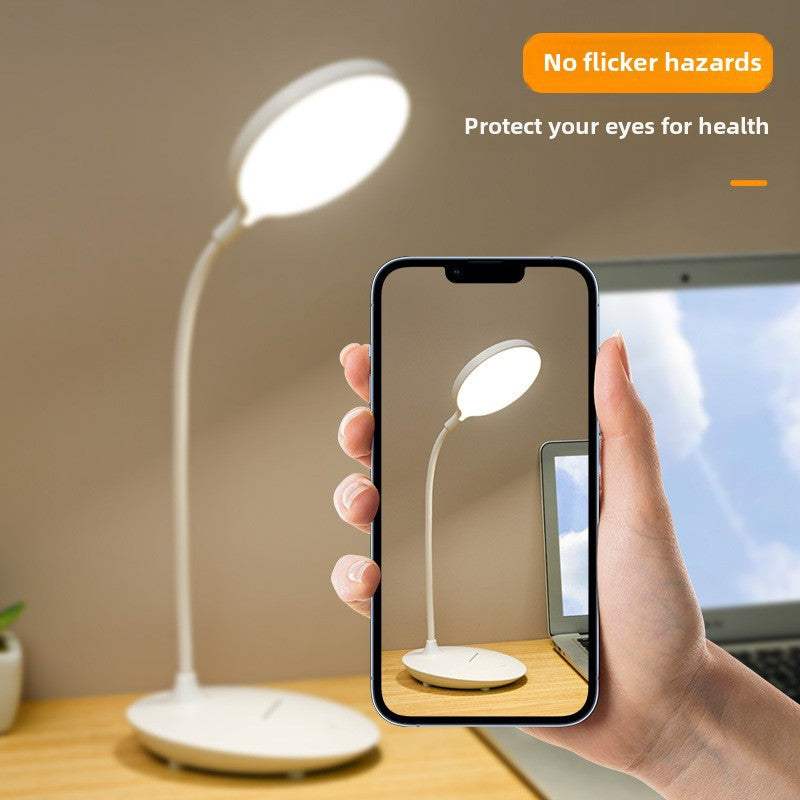 Cross-border eye protection USB rechargeable desk lamp led learning touch dimming color mixing student children's desk reading small desk lamp