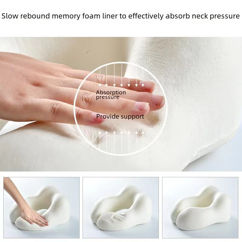 Memory foam U-shaped pillow can be collected U-shaped pillow gift car travel head pillow nap cervical spine neck pillow office