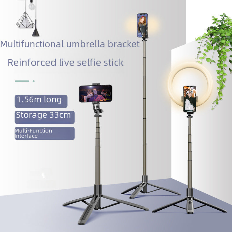 Q06 Live Broadcast Stand Extended Aluminum Alloy Bluetooth Selfie Stick Q16 All-in-one Multi-functional Floor Tripod to take pictures