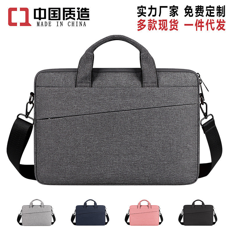 Wholesale Shoulder Laptop Bag Waterproof Briefcase 131415.6 inch Men & Women Can Print Logo