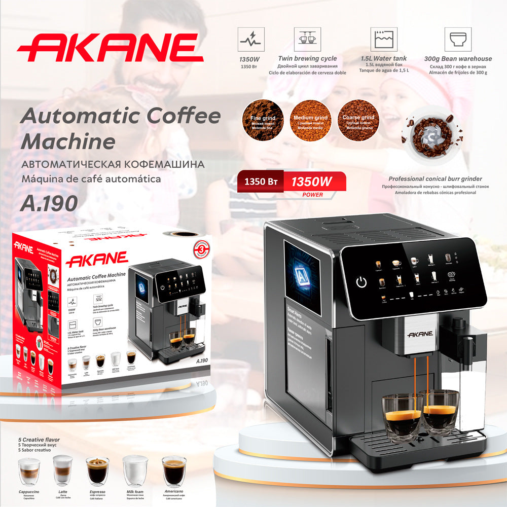 AKANE European cross-border pump pressure steam milk frother machine household small semi-automatic espresso machine