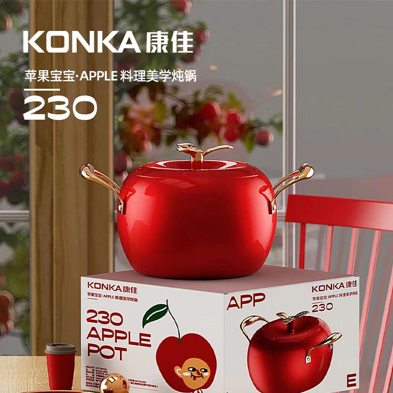 Konka apple casserole, large-capacity cooking pot, soup pot, multi-functional cooking pot, non-stick pan, frying pan, gift pots, pots, pots, pot