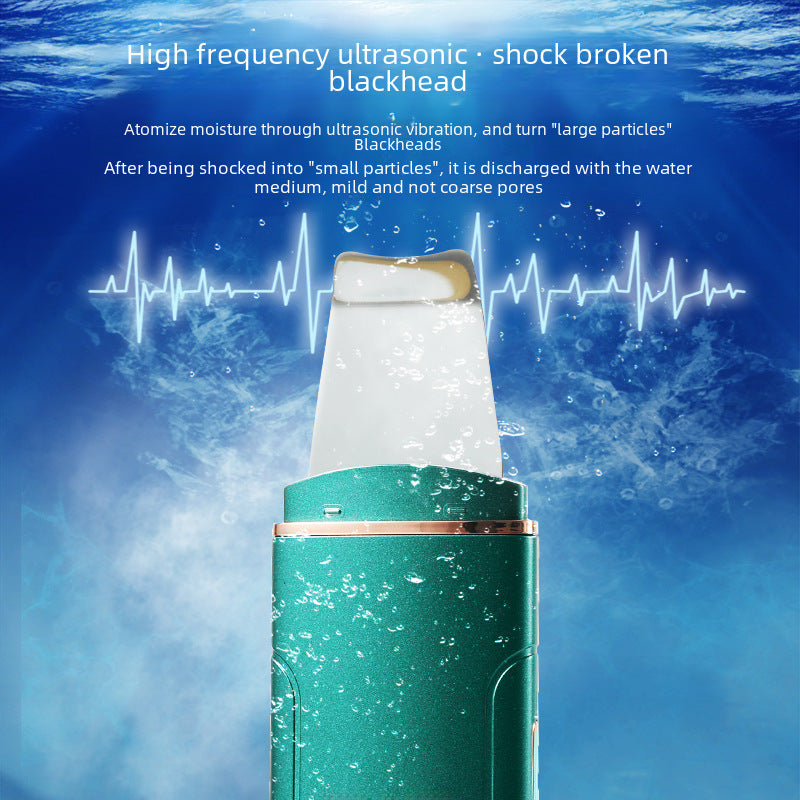 Ultrasonic electric spatula to remove blackheads, home electronic beauty device, pore cleaning cleansing device, dead skin spatula knife