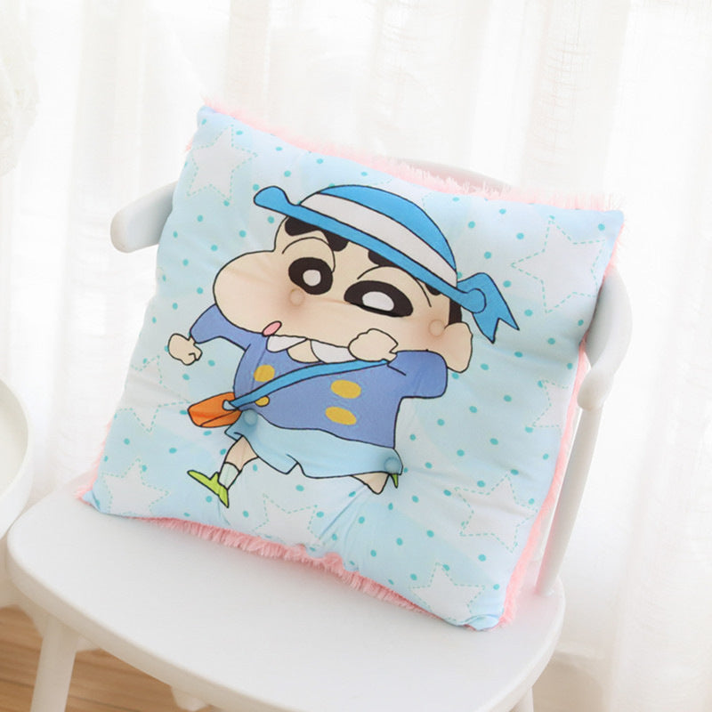 Cartoon crayon, small new cushion can be detachable and washable, student desk, chair cushion, sofa cushion, home tatami mat, butt cushion