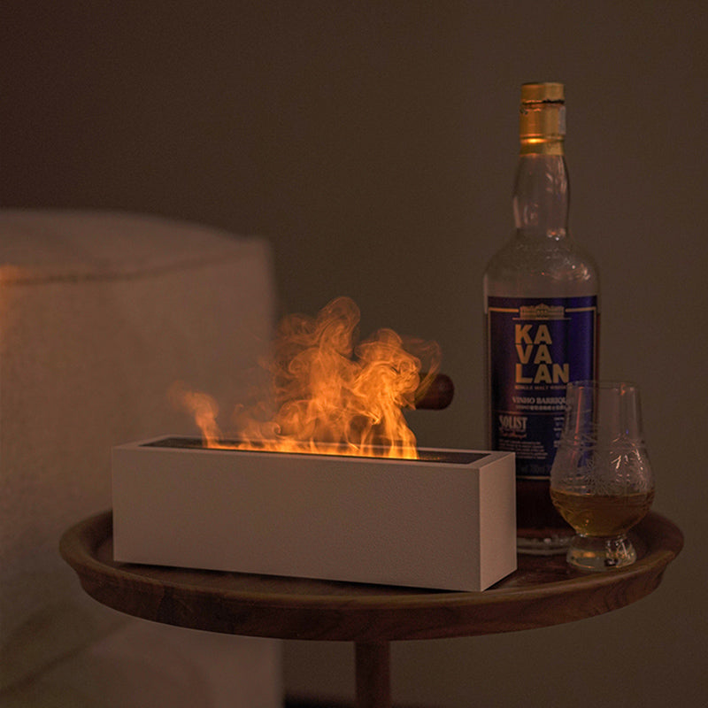 Nordic Omu Flame Aromatherapy Humidifier Home Large Fog Volume Flame Diffuser Essential Oil Diffuser Ambient Light