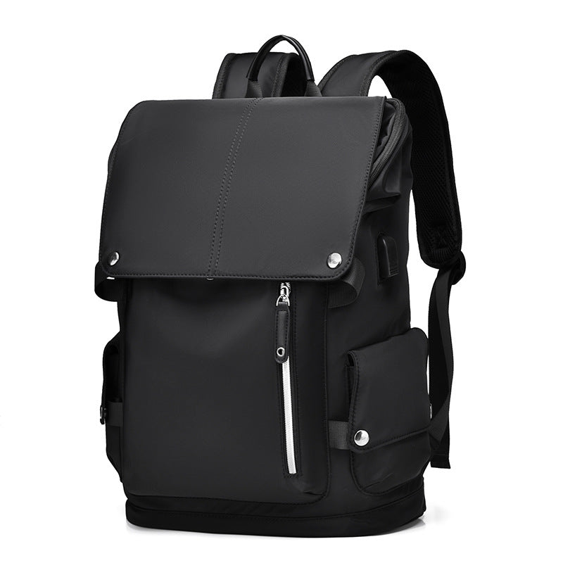 New Backpack Fashion Backpack Men's Business Men's Computer Bag Large Capacity Junior High School Student College Student Schoolbag Men