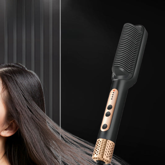 New hair straightening comb, negative ions, no damage to hair, straight hair, curly hair, dual-electric heating curling iron, hair straightener, cross-border home