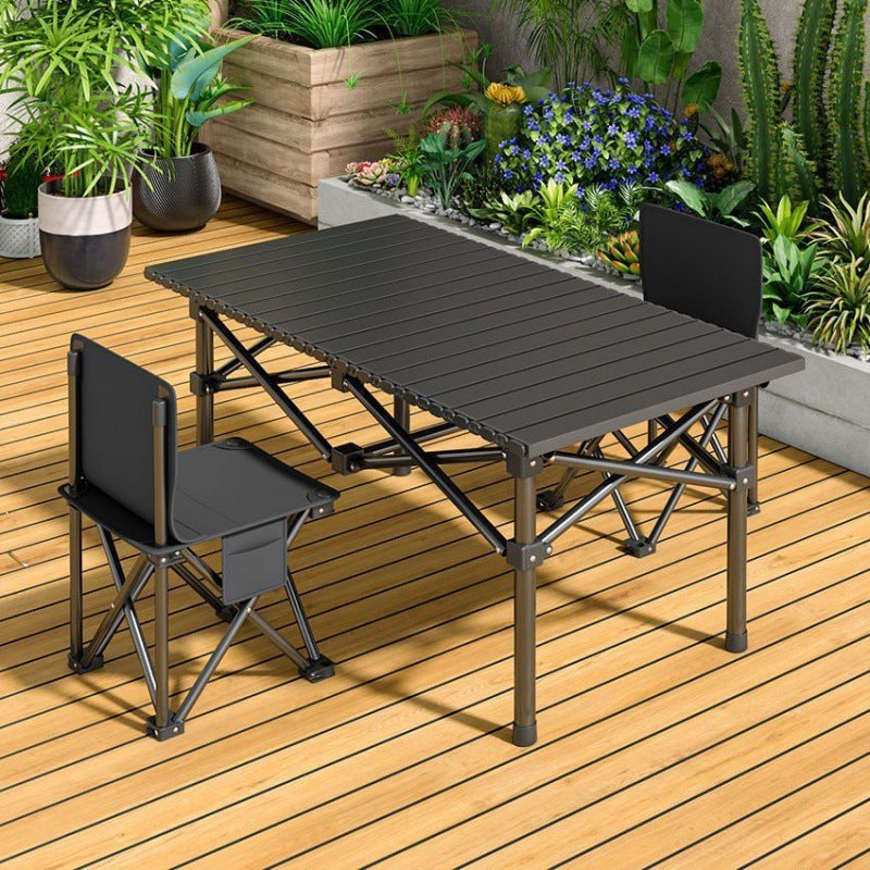 Portable Camping Table and Chair Set - Folding Outdoor Furniture with Bag