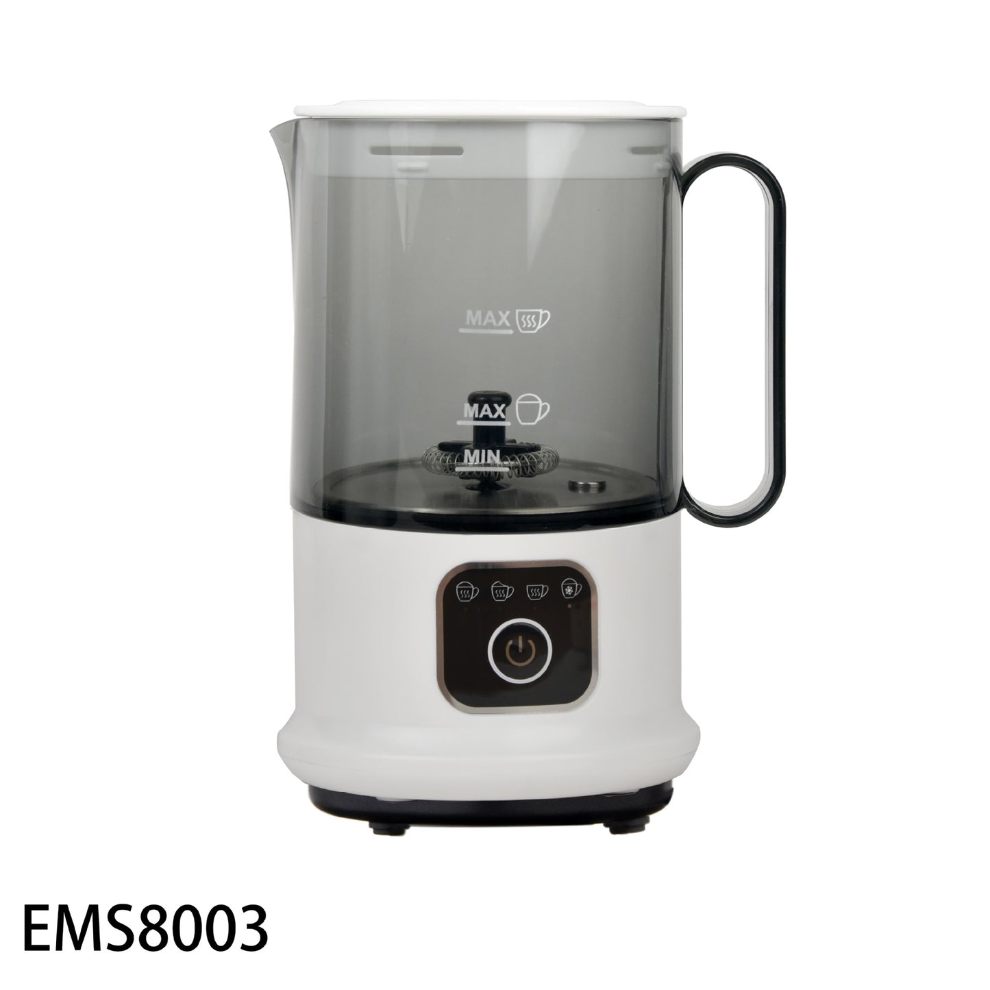 Cross-border multi-functional electric milk frother Automatic transparent acrylic milk frother Hot and cold latte art milk frother